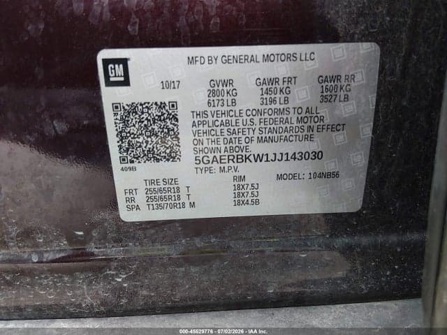 2018 BUICK ENCLAVE ESSENCE 9