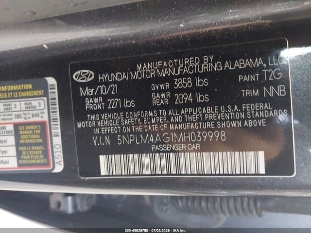 2021 HYUNDAI ELANTRA SEL 9