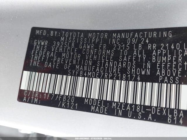 2024 TOYOTA COROLLA LE 9