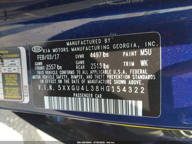 2017 KIA OPTIMA EX 9