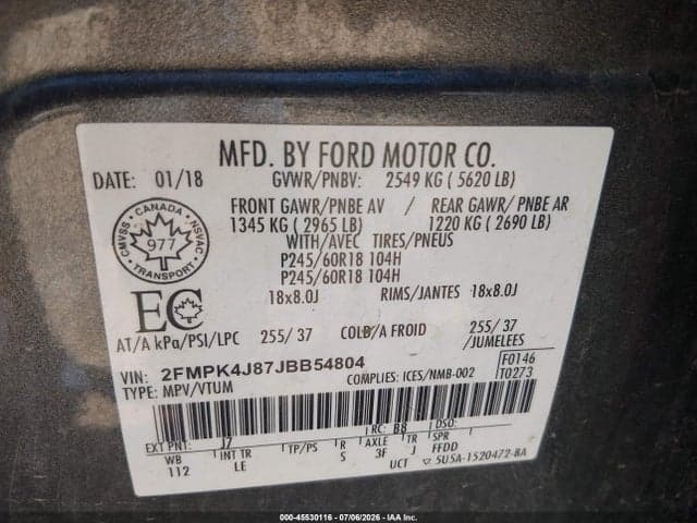 2018 FORD EDGE SEL 9