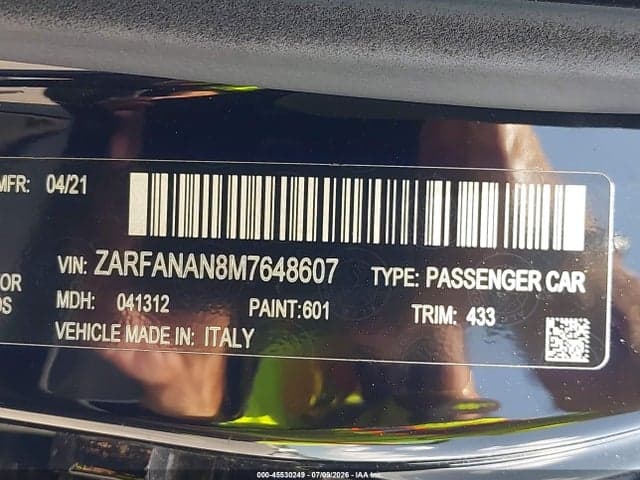 2021 ALFA ROMEO GIULIA AWD 9