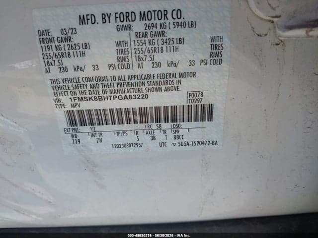 2023 FORD EXPLORER 9