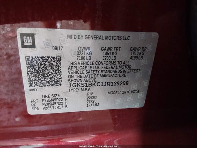 2018 GMC YUKON SLT 9