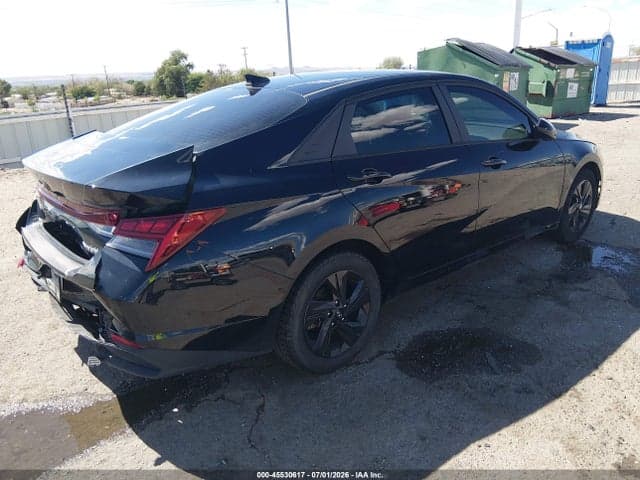 2022 HYUNDAI ELANTRA HYBRID BLUE 4