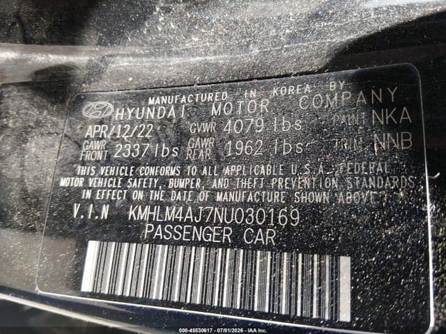 2022 HYUNDAI ELANTRA HYBRID BLUE 9