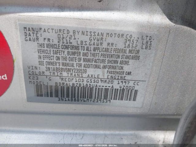 2021 NISSAN SENTRA S XTRONIC CVT 9