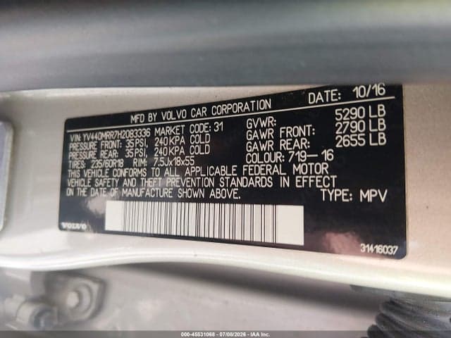 2017 VOLVO XC60 T5 DYNAMIC 9