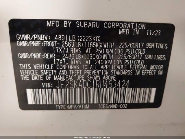 2024 SUBARU FORESTER PREMIUM 9