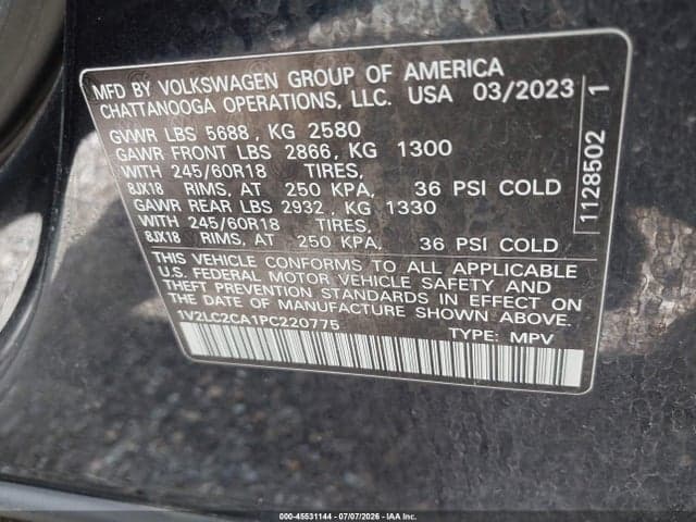 2023 VOLKSWAGEN ATLAS CROSS SPORT 2.0T SE 9