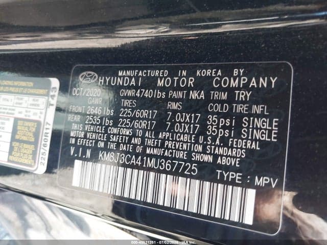2021 HYUNDAI TUCSON VALUE 9