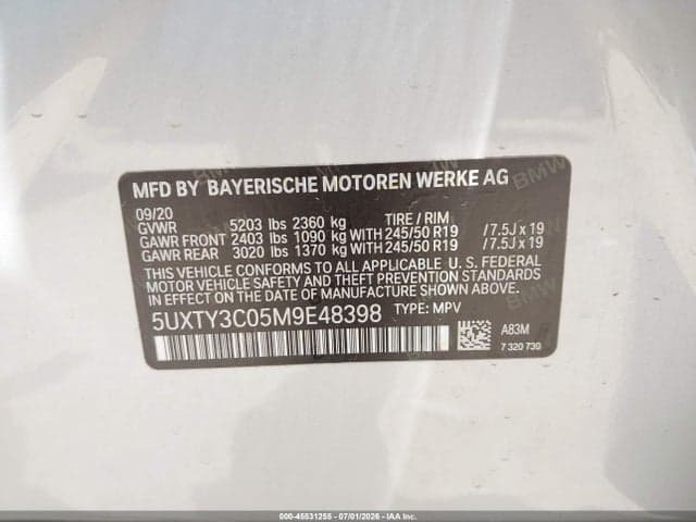2021 BMW X3 SDRIVE30I 9