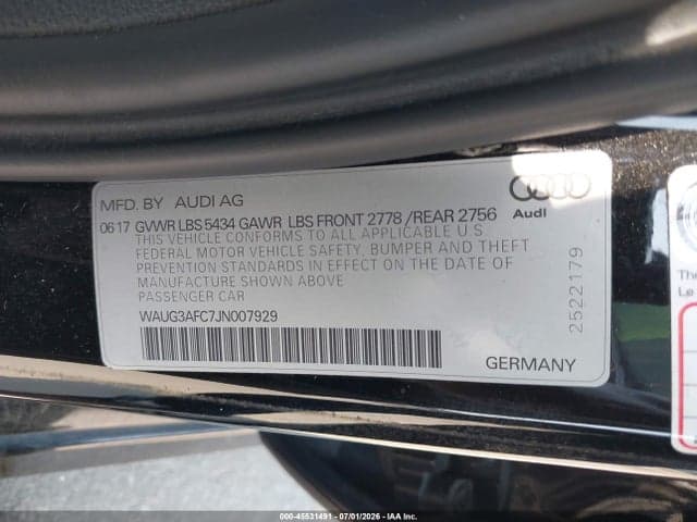 2018 AUDI A6 3.0T PREMIUM PLUS 9