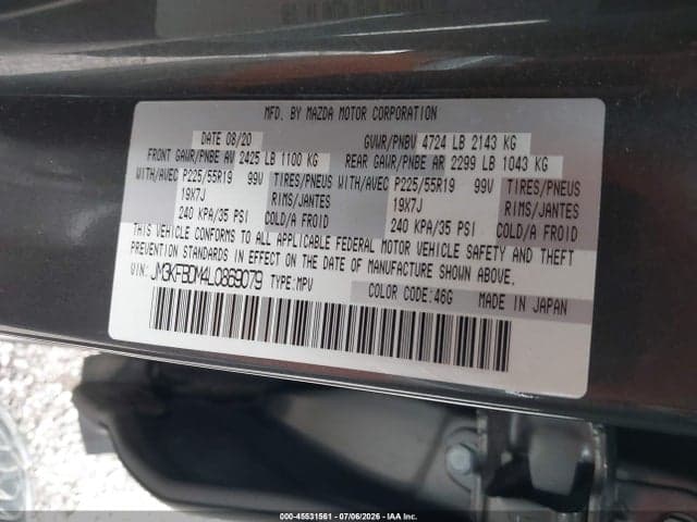 2020 MAZDA CX-5 GRAND TOURING 9