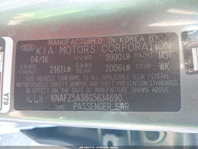 2016 KIA FORTE SX 9