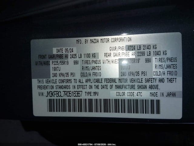 2024 MAZDA CX-5 2.5 S CARBON EDITION 9