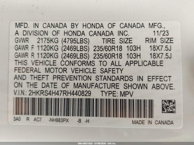 2024 HONDA CR-V EX AWD 9