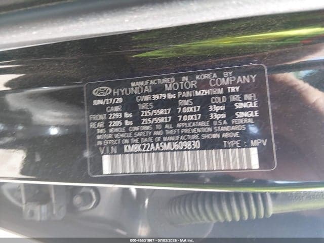 2021 HYUNDAI KONA SEL 9