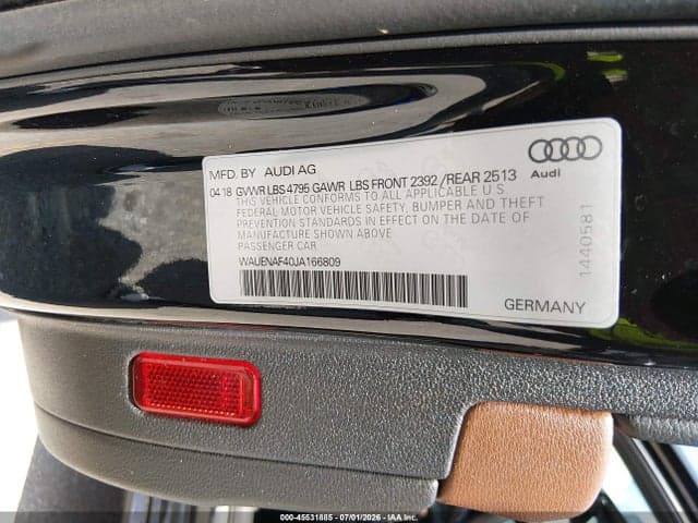 2018 AUDI A4 2.0T PREMIUM/2.0T TECH PREMIUM 9