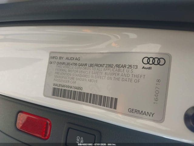 2017 AUDI A4 PREMIUM PLUS 9