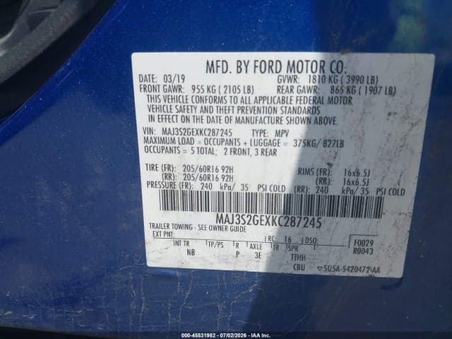 2019 FORD ECOSPORT SE 9