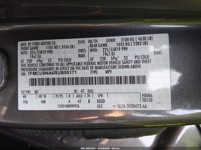 2024 FORD ESCAPE ST-LINE SELECT 9
