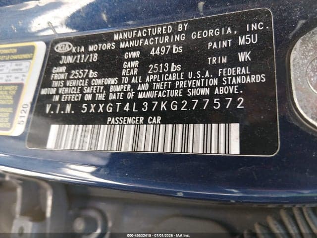 2019 KIA OPTIMA LX 9