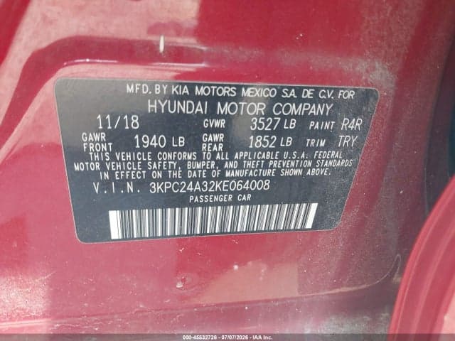 2019 HYUNDAI ACCENT SE 9