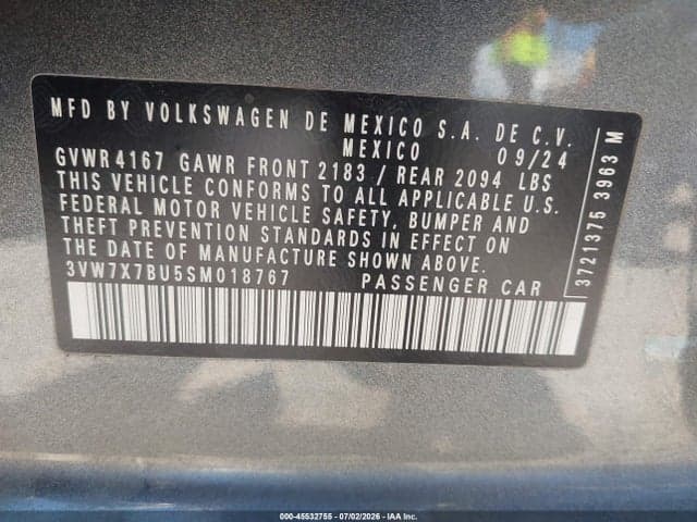 2025 VOLKSWAGEN JETTA 1.5T SE 9