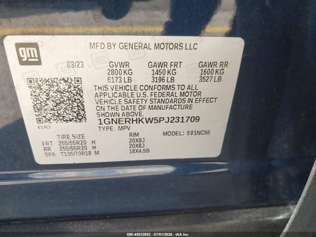 2023 CHEVROLET TRAVERSE FWD LT LEATHER 9