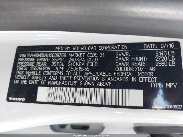 2017 VOLVO XC60 T5 INSCRIPTION 9