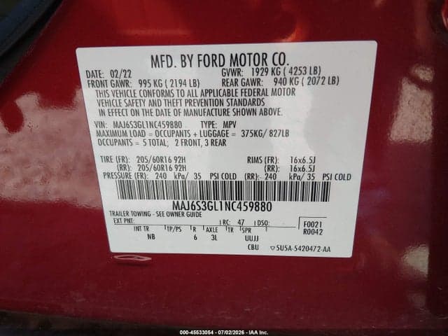 2022 FORD ECOSPORT SE 9