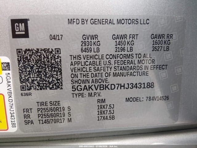 2017 BUICK ENCLAVE LEATHER 9