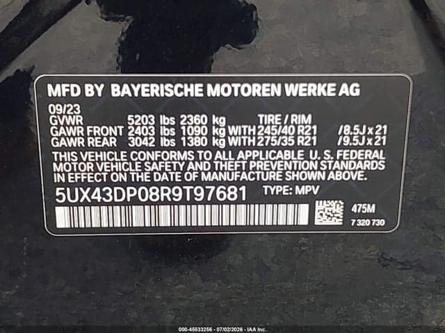 2024 BMW X3 SDRIVE30I 9