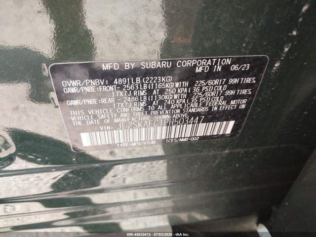 2023 SUBARU FORESTER PREMIUM 9