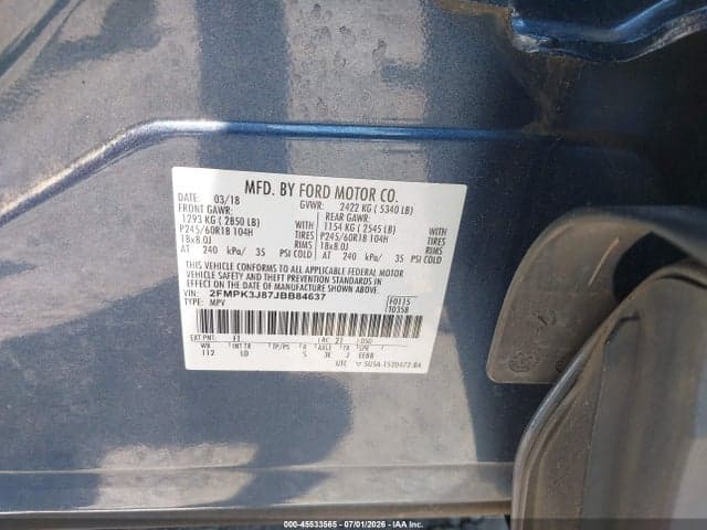 2018 FORD EDGE SEL 9