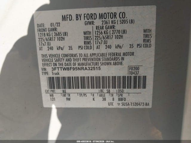 2022 FORD MAVERICK LARIAT/XL/XLT 9