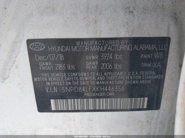2019 HYUNDAI ELANTRA VALUE EDITION 9