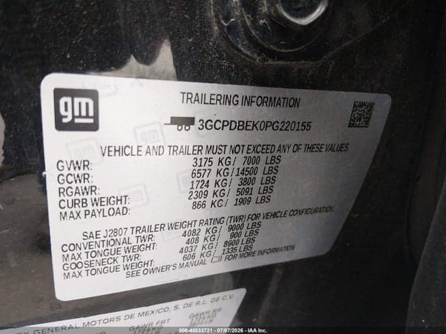 2023 CHEVROLET SILVERADO 1500 4WD SHORT BED CUSTOM 9