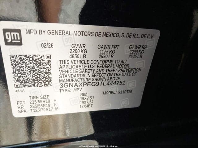 2026 CHEVROLET EQUINOX AWD LT 9