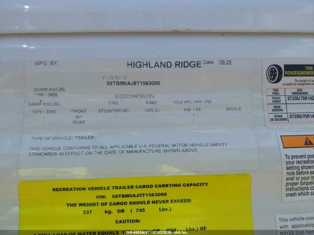 2026 HIGHLAND RIDGE OPEN RANGE 9