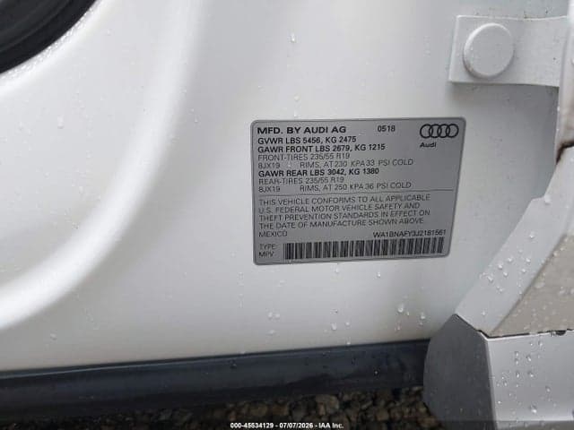2018 AUDI Q5 2.0T PREMIUM/2.0T TECH PREMIUM 9