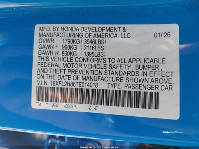 2026 HONDA CIVIC SPORT 9
