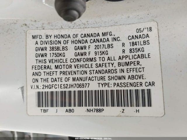 2018 HONDA CIVIC SI 9