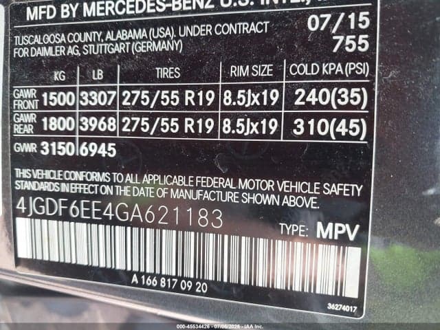 2016 MERCEDES-BENZ GL 450 4MATIC 9