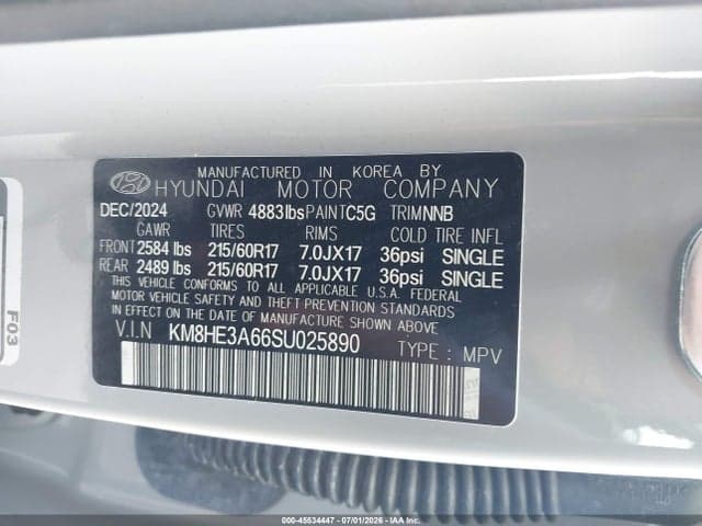 2025 HYUNDAI KONA ELECTRIC LIMITED 9