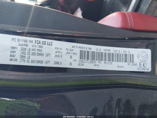 2020 DODGE DURANGO R/T 9