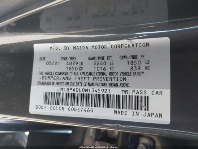 2021 MAZDA MAZDA3 SELECT 9