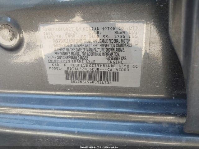 2024 NISSAN VERSA 1.6 SV 9