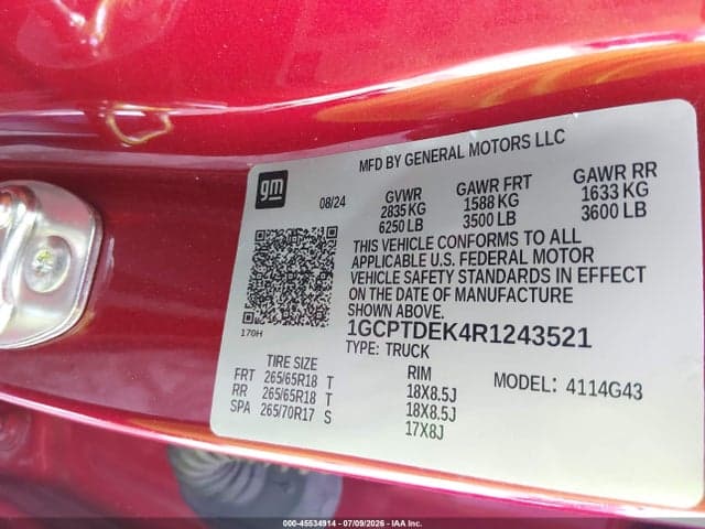 2024 CHEVROLET COLORADO 4WD Z71 9